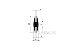 GUMMIPROFILE H-FORM - EPDM